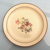 Set of 12 flat plates of Salins earthenware