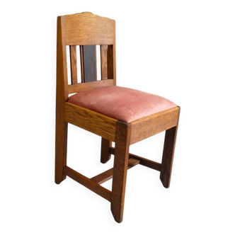 Oak chair of the Amsterdam School, 1930