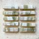 Minimalist knife rests in natural stone