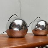 Mid-century modern space age pendant lamps, 1960s, set of 2.