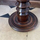 Side table in turned oak