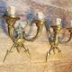 Paire d'appliques style empire flèches en bronze