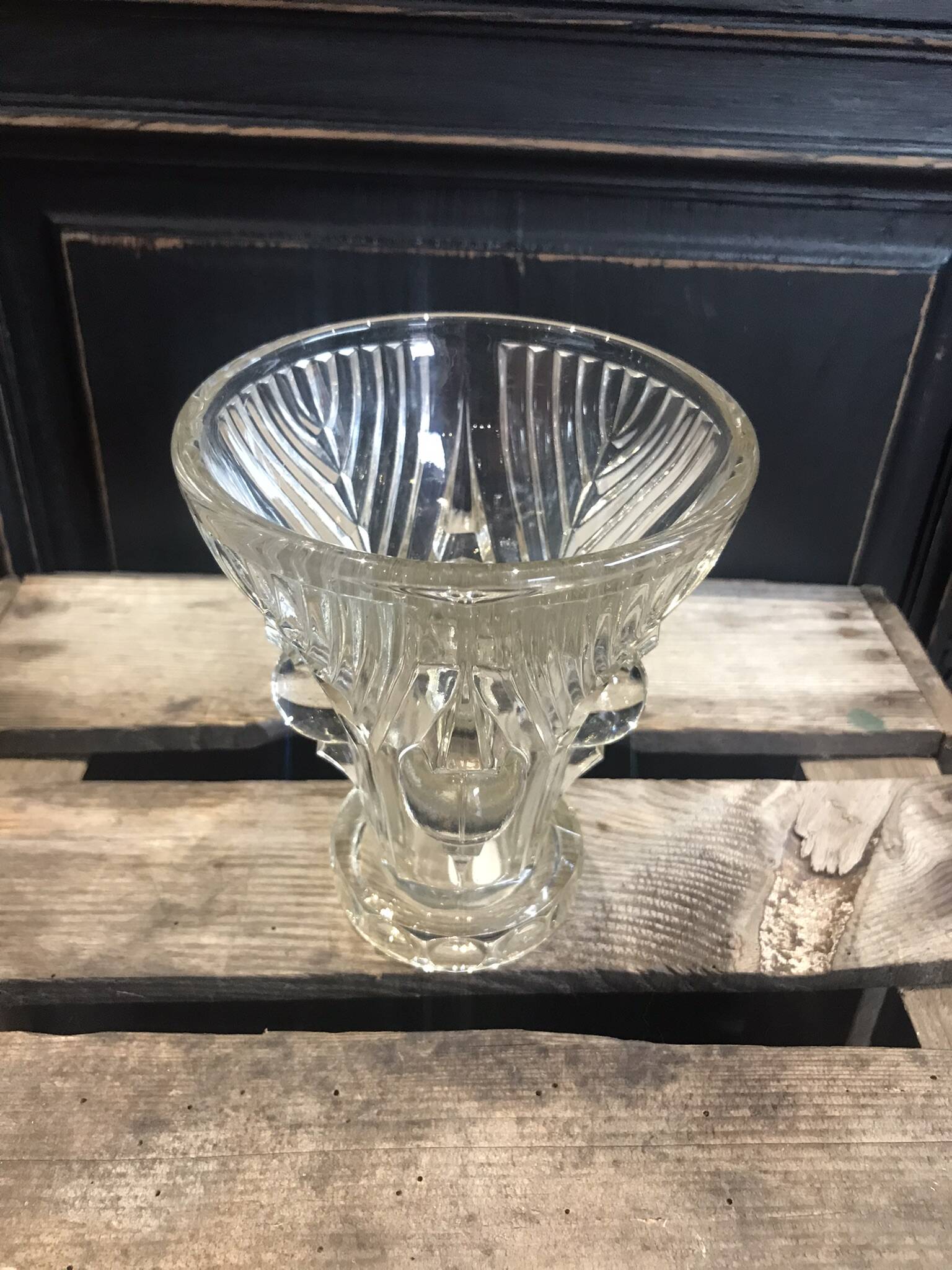 Petit vase art déco en verre