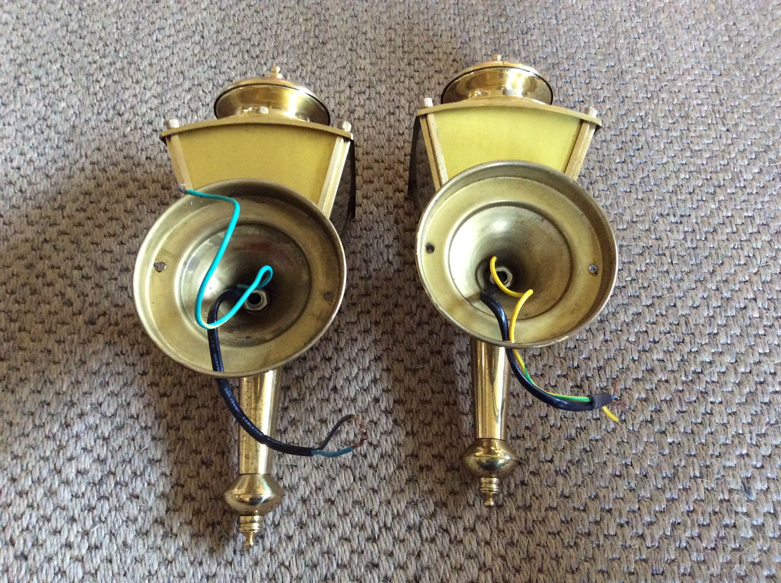 Pair of lantern sconces