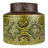 Small vintage ceramic vase by Aldo Londi for Bitossi, Italy, 1970s.