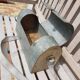 Caisse d'ouvrier ancienne zinc