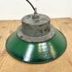 Green Enamel and Cast Iron Industrial Pendant Light, 1960s