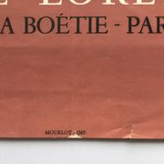 François pompon, galerie lorenceau, 1962. original mourlot photo-lithograph poster