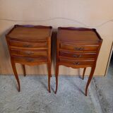 Lots 2 tables de chevet en merisier