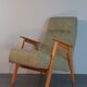 Pair of Interier Praha chairs, Czechoslovakian vintage 1960s