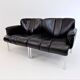 Girsberger Eurochair leather sofa 2-seater