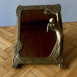 Small brass mirror - Art Deco style