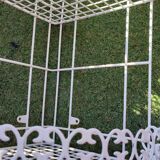 White metal corner shelf