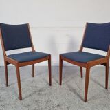 Pair of Scandinavian teak chairs by Johannes Andersen for Uldum, 60s