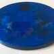 Abstract round blue painting