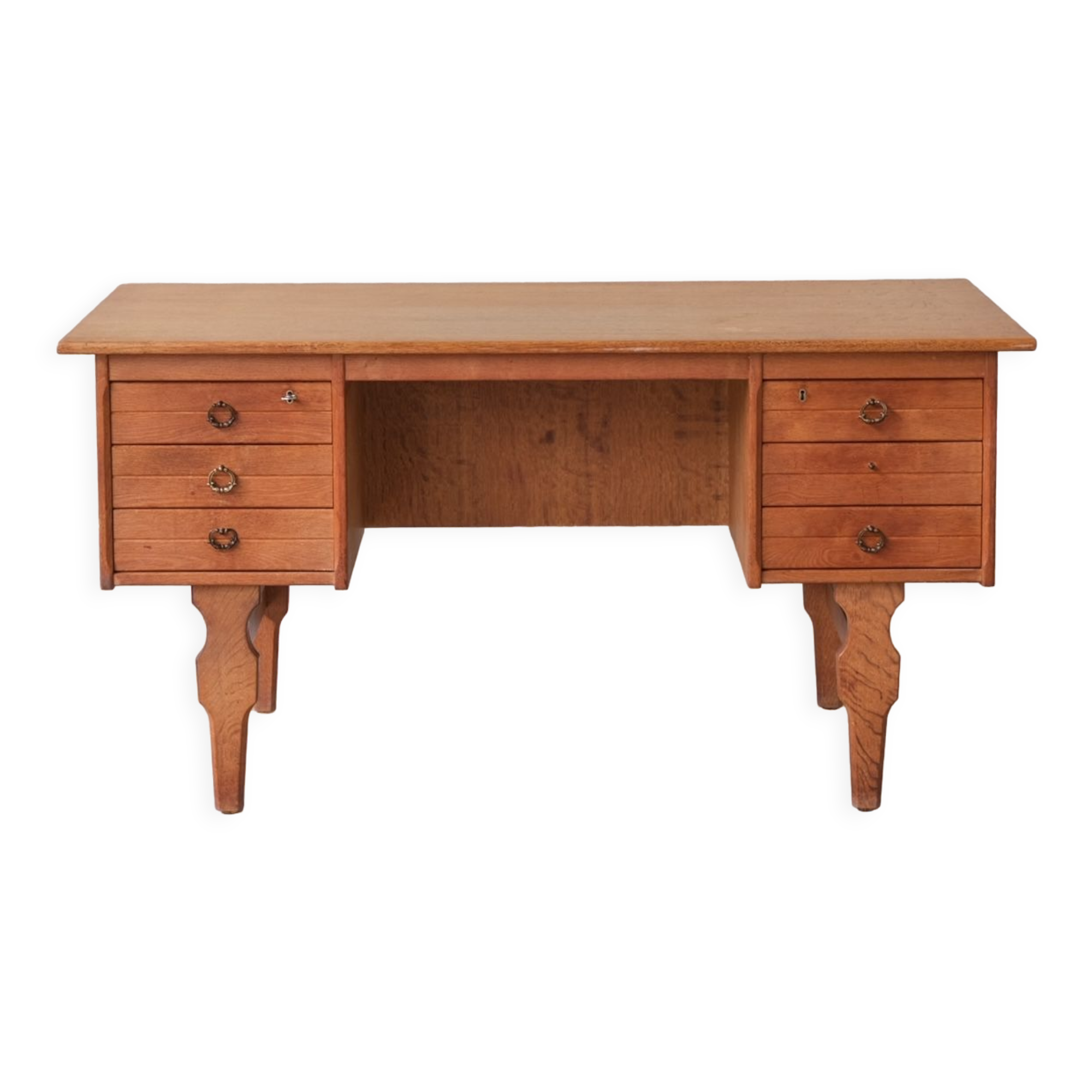 Oak danish mid-century desk