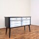 Mid-Century Op-Art. Hand-Painted German Sideboard, 1960s.