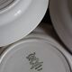 Lot 5 plates Plates Red Flowers Moulin des Loups Richard