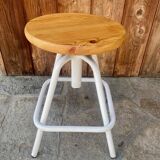 Vintage adjustable swivel stool
