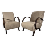 Armchairs by Jindrich Halabala, 1940s, Set of 2