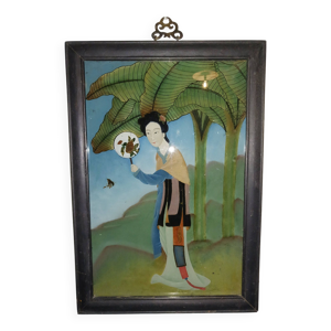 Beau fixé sous verre