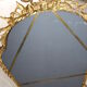 Napoleon III mirror bronze decoration of node and flowers 52 x 95 cm