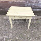 Yellow and green patinated coffee table by a local artist