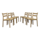 Ensemble de 6 chaises de salle à manger modèle 84 par Niels Otto Møller, années 1970.