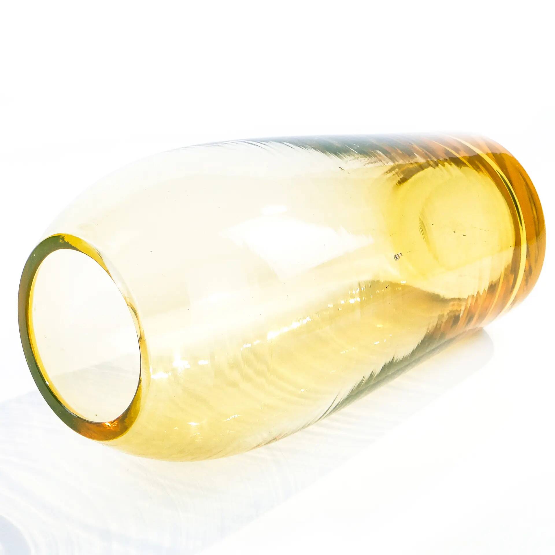 Modernist vase, uranium glass, Moser, Czechoslovakia, 1930s