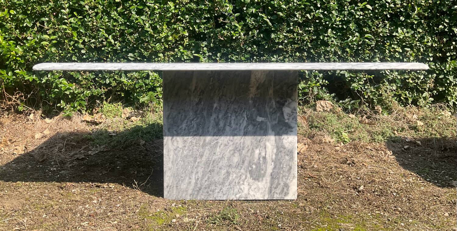 Vintage 70s marble coffee table