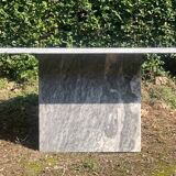 Vintage 70s marble coffee table