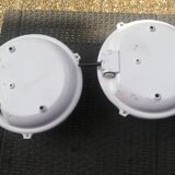 Set of 2 porthole wall lights
