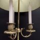 Bronze bouillotte lamp from the 19th century.