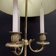 Bronze bouillotte lamp from the 19th century.