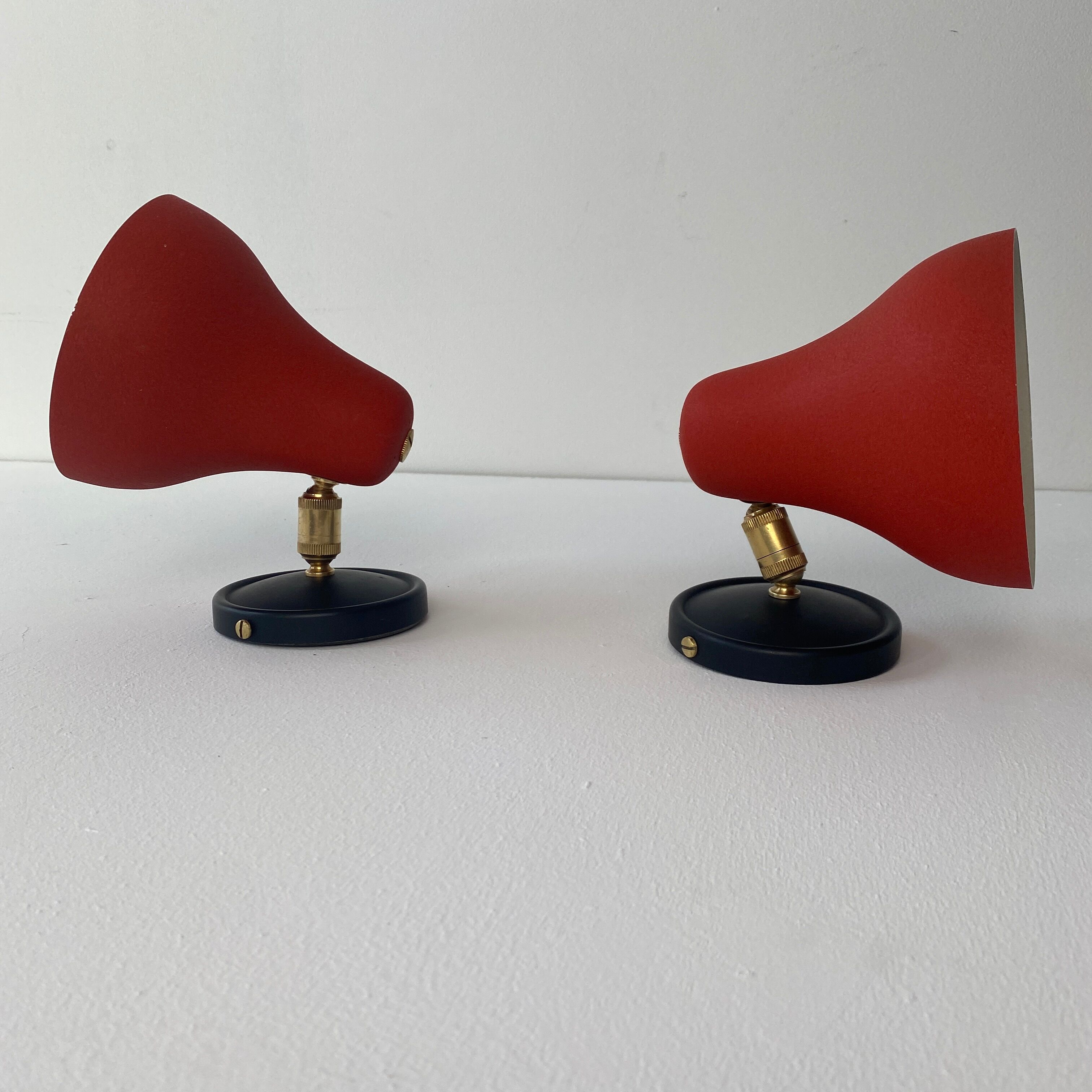 Lot 2 old vintage articulated wall lamps 1950