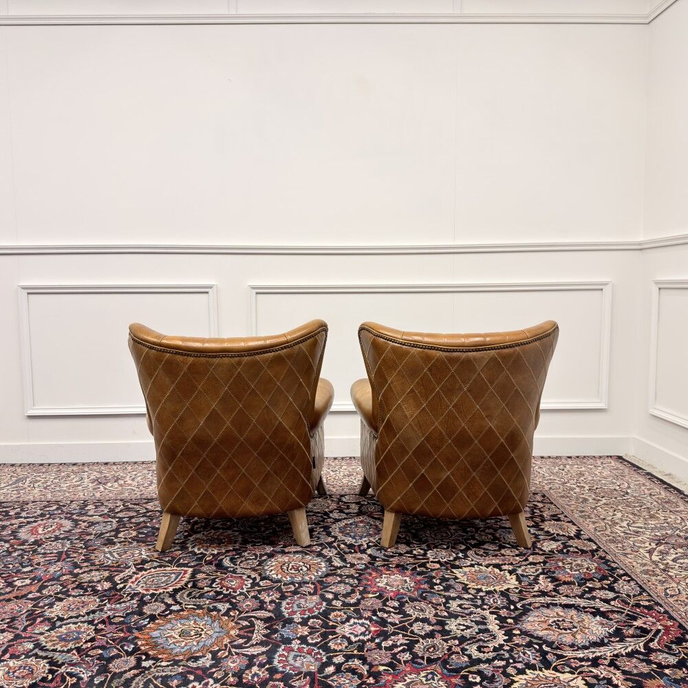 Set Aviator Armchair Sheep Leather