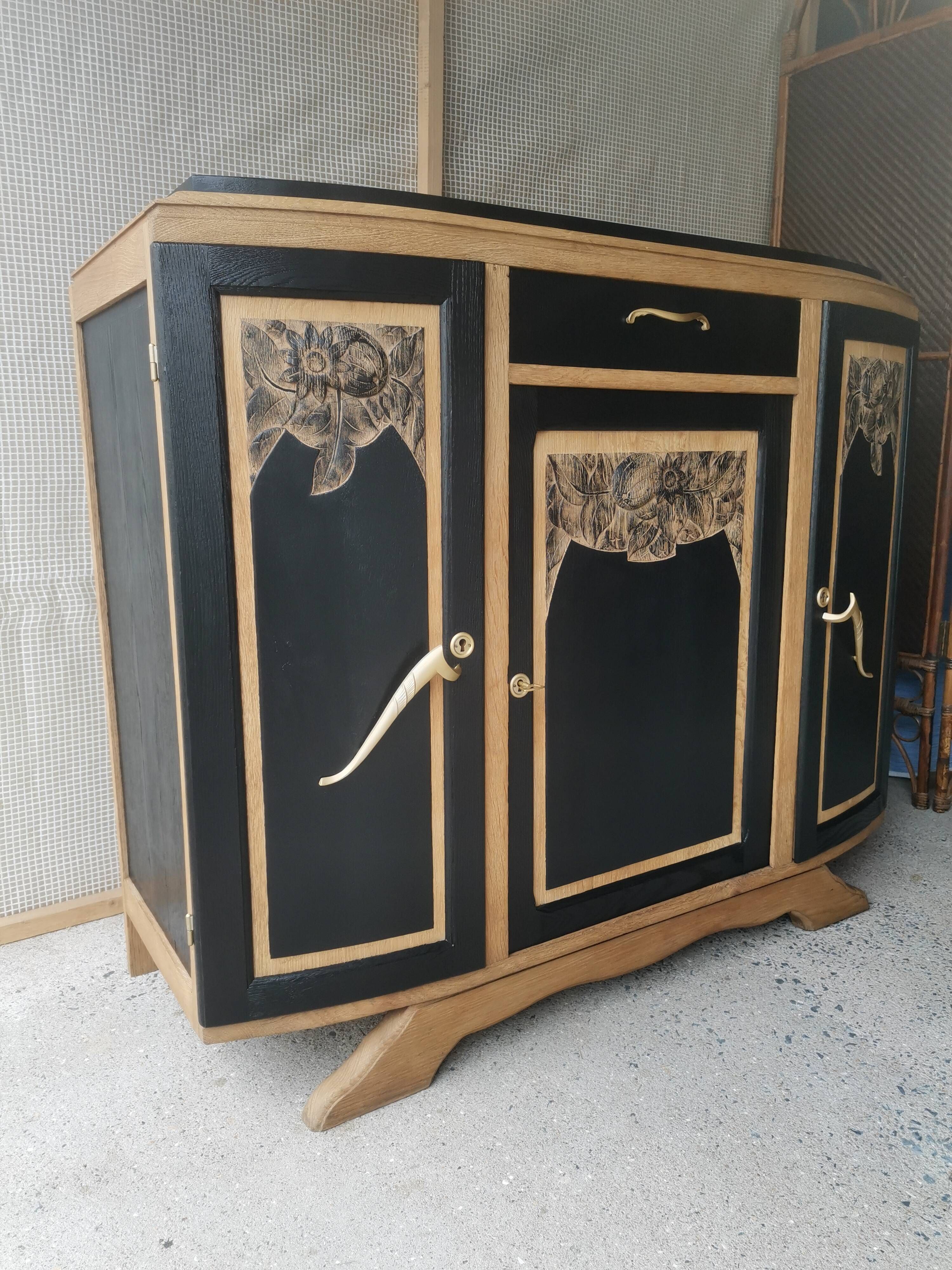Buffet Art Déco noir