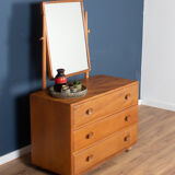 Commode vintage restaurée Ercol Windsor modèle 483 avec miroir
