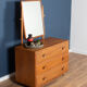 Commode vintage restaurée Ercol Windsor modèle 483 avec miroir