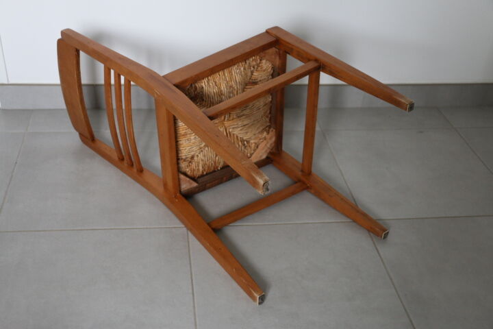 6 seated beech chairs mulched