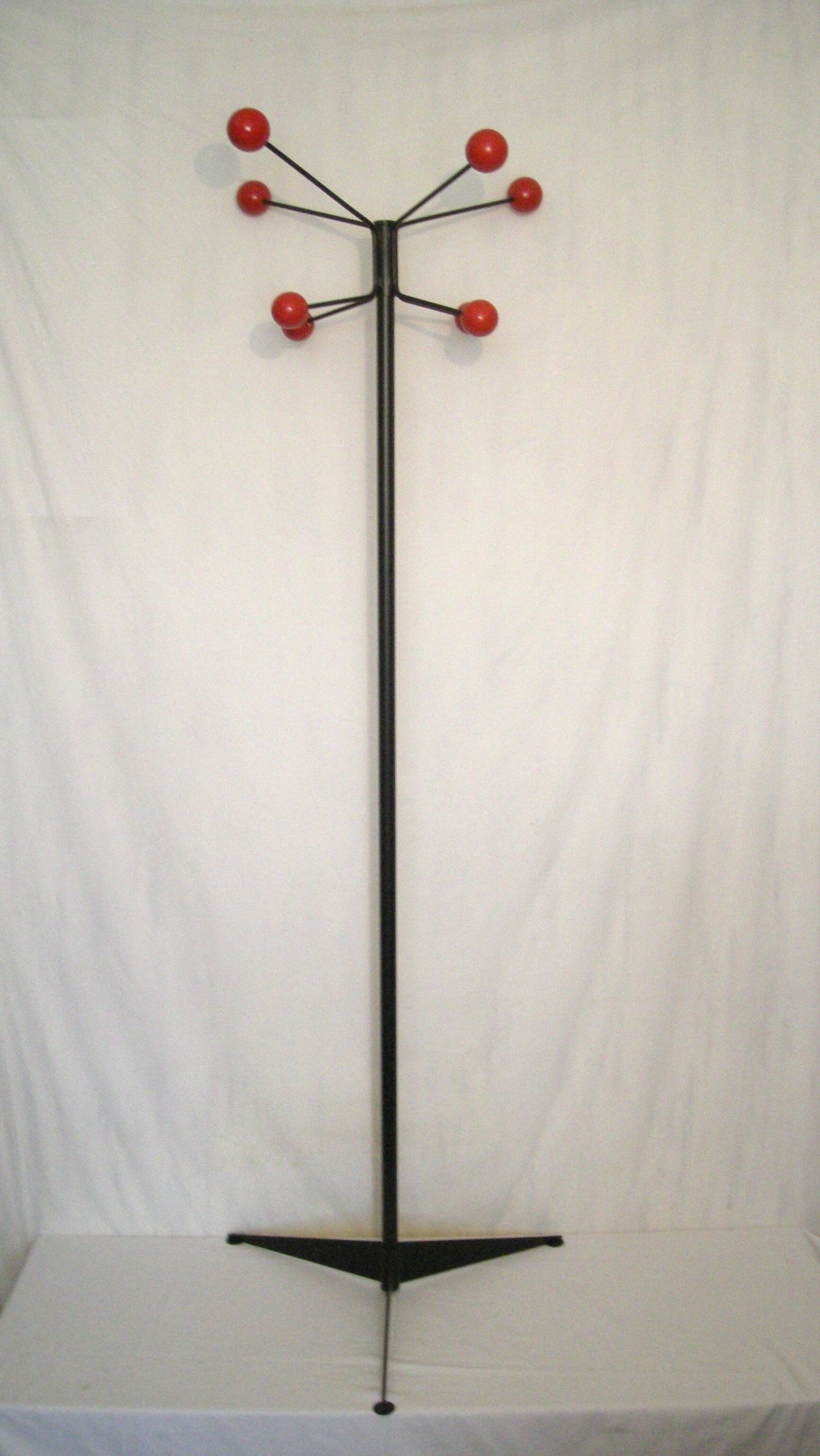 1950s tripod coat rack