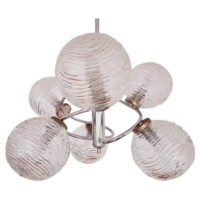 Large Midcentury Galaxy Sputnik Chandelier, Germany, 1970s