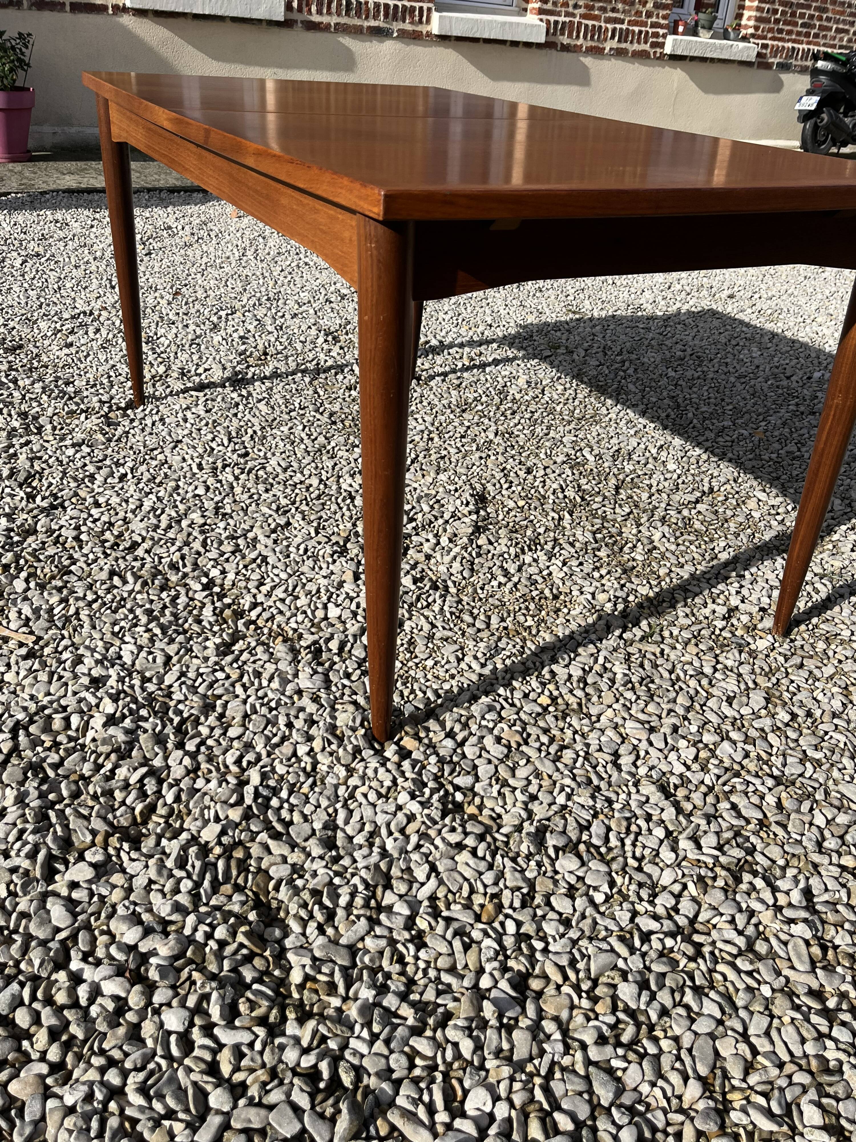 Scandinavian teak dining table