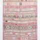 Tapis kilim ancien pastel, teintes délavées rose & vert, charme bohème,
