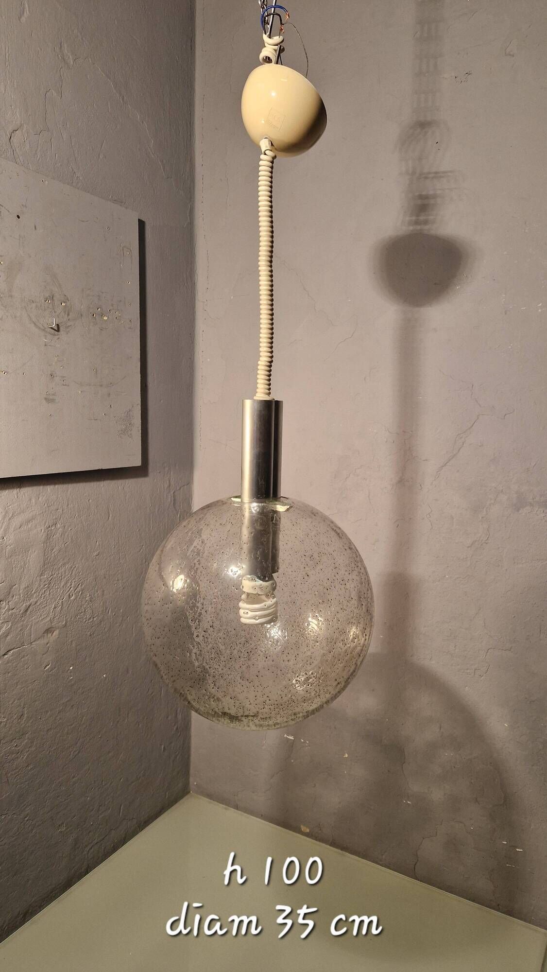 Pulegoso glass sphere lamps by Afra & Tobia Scarpa for Flos, 1960s