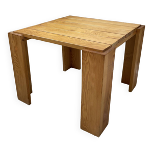 table basse pin carrée