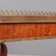 Small antique coffee table made of fruitwood and rosewood, 20th century.