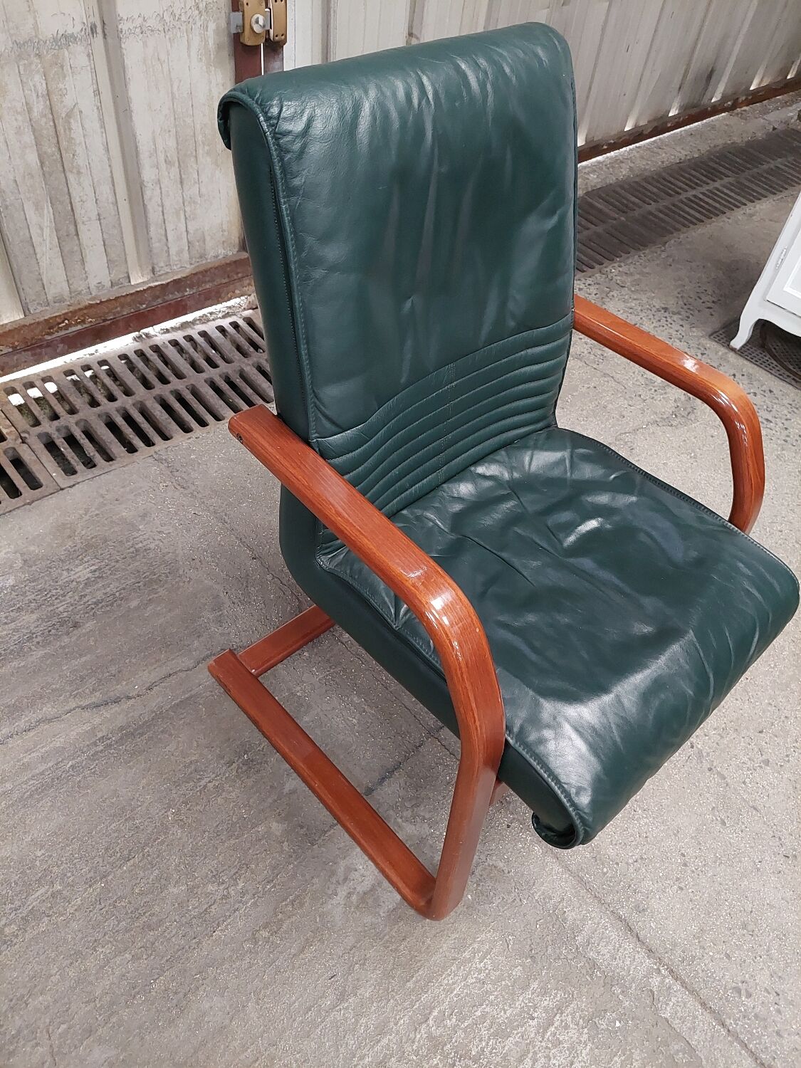 Leather armchair