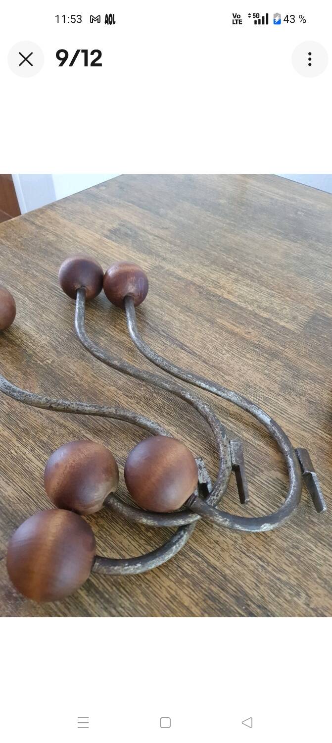 Bentwood/1900s style wall-mounted coat rack