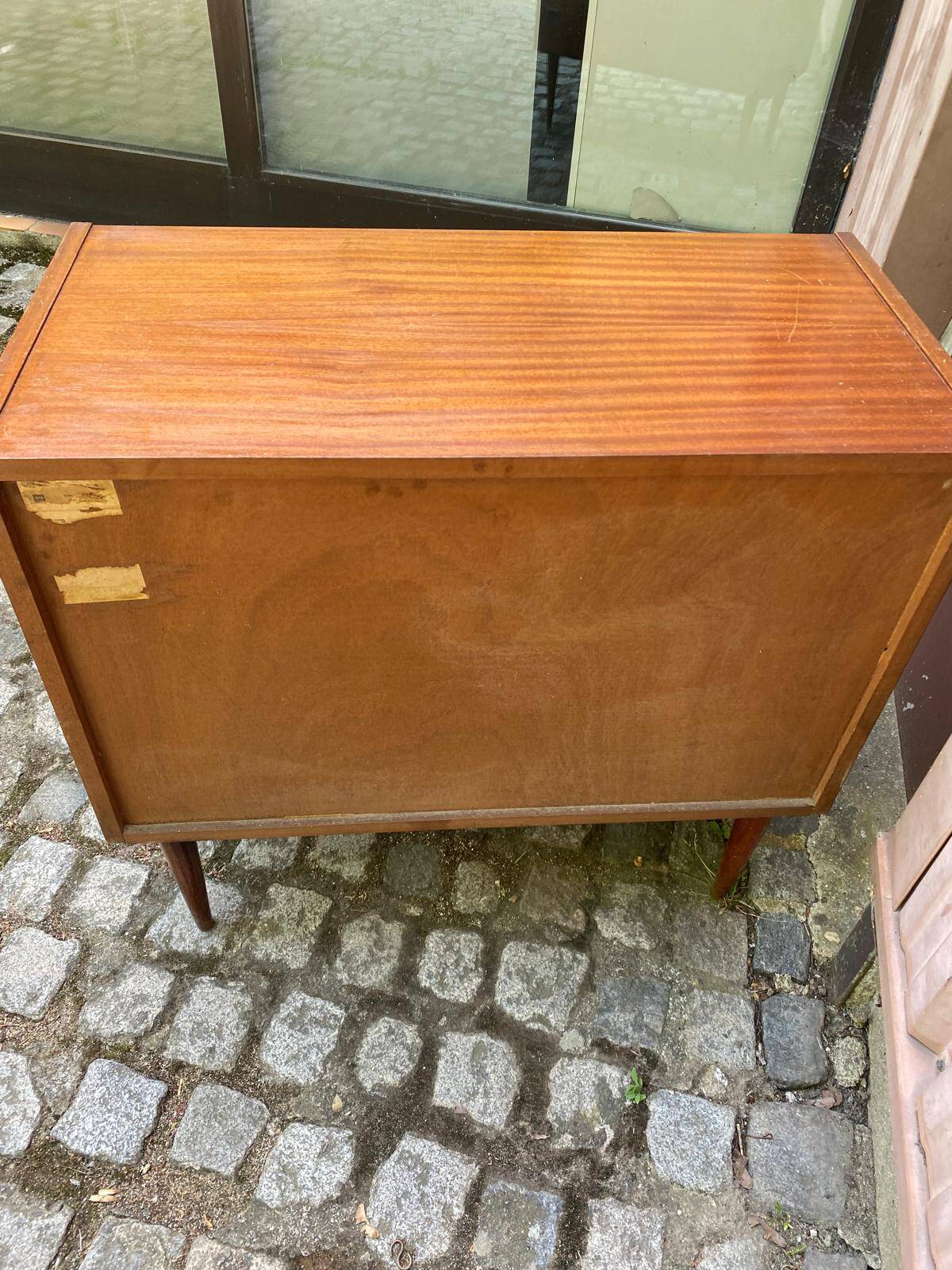 Commode scandinave Mid-Century Modern en bois 1950 3 tiroirs